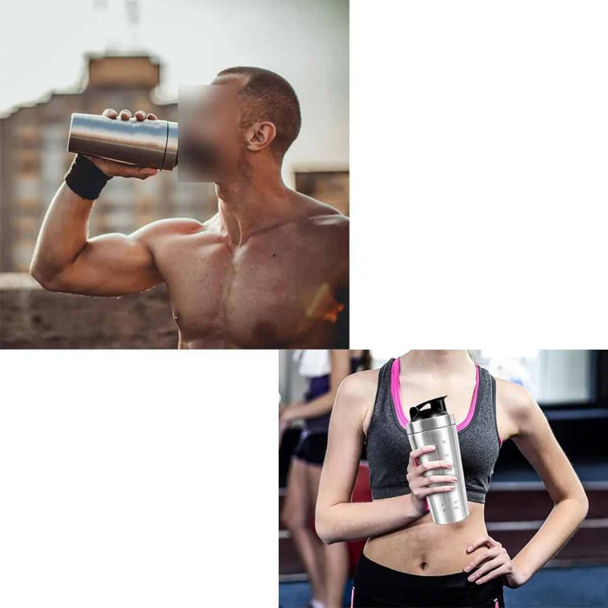 25oz Protein Shaker Bottle with Wire Whisk BPA Free, custom water bottle with logo imprint 7