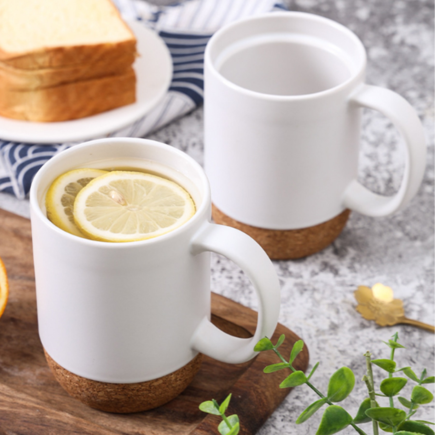 13.5Oz/400Ml Coffee Mug W/ Insulated Cork Coaster 5