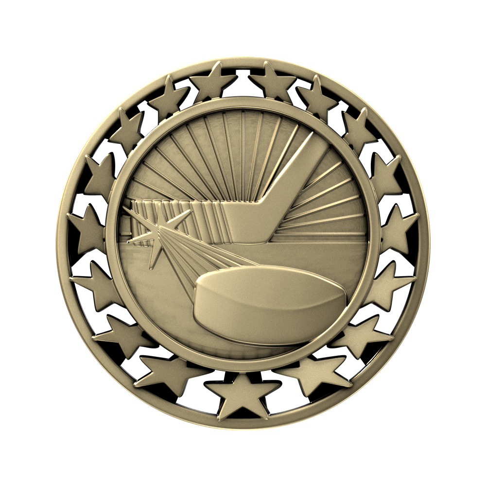 Hockey Star Medallion (2-1/2") 8