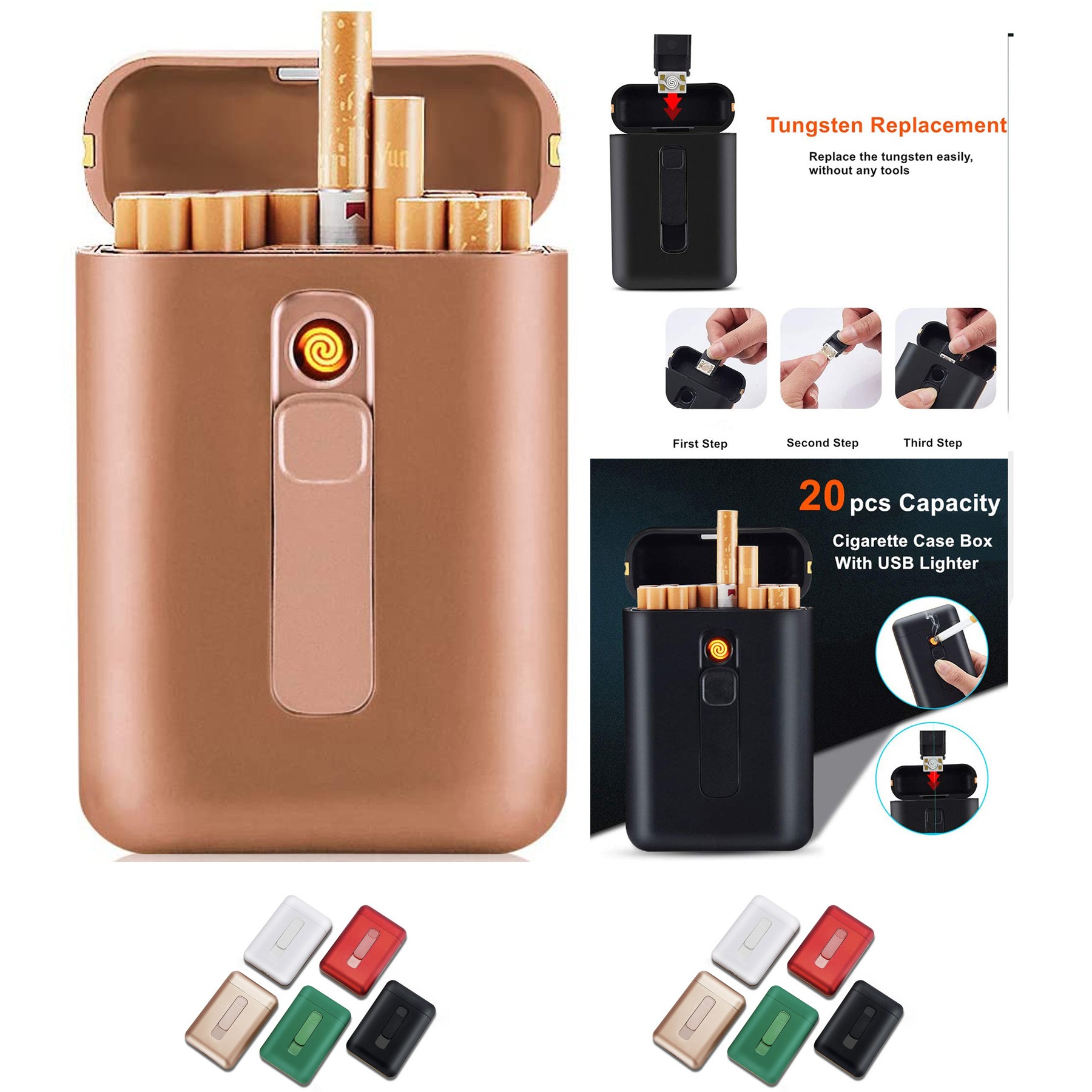 Cigarette Case with Lighter 1
