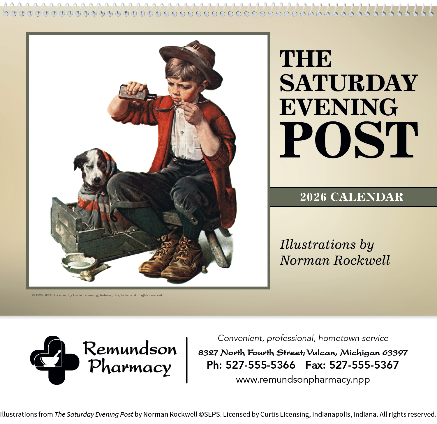 Triumph® Calendars The Saturday Evening Post Pocket Calendar 5