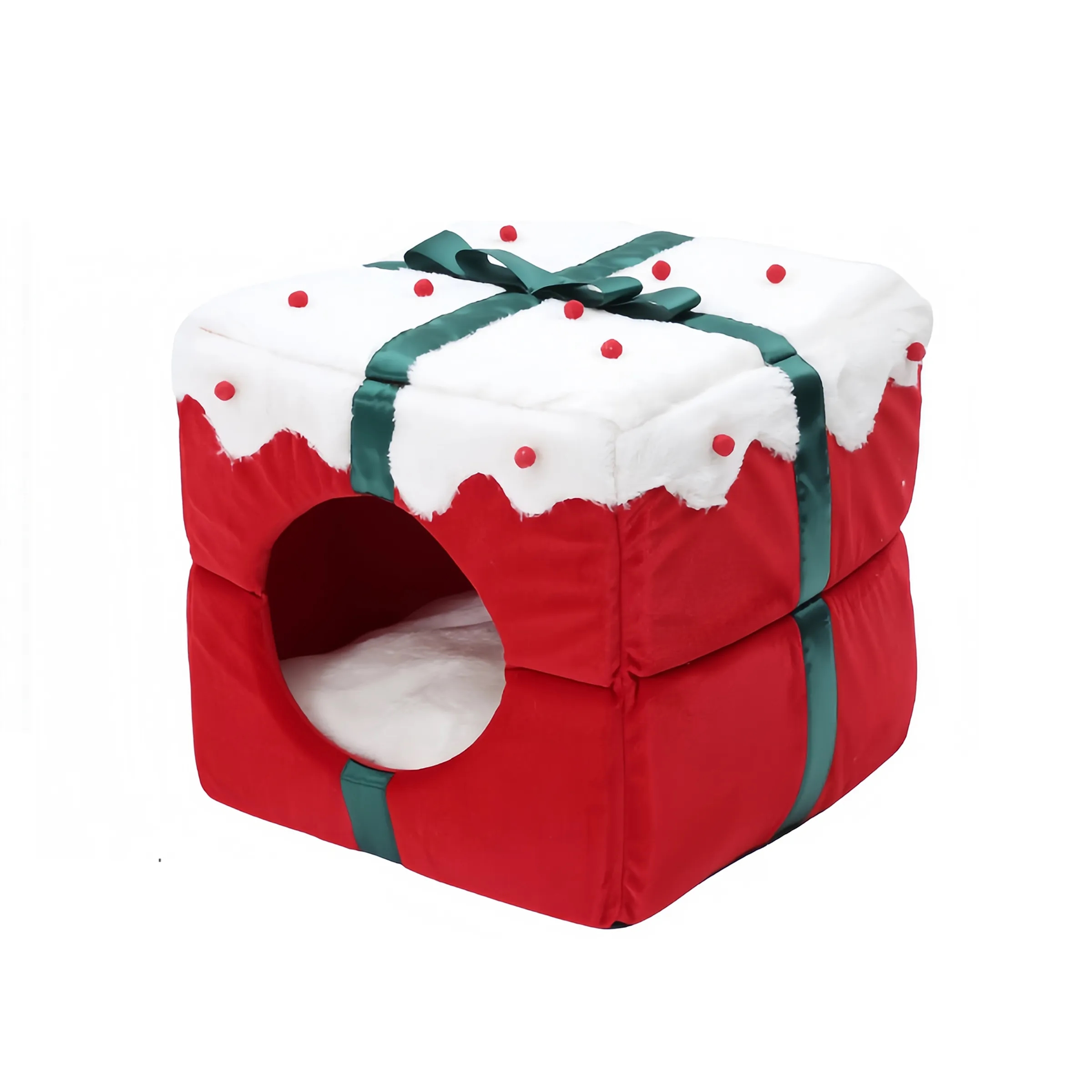 Fleece Christmas Removable Pet Cat Litter 4