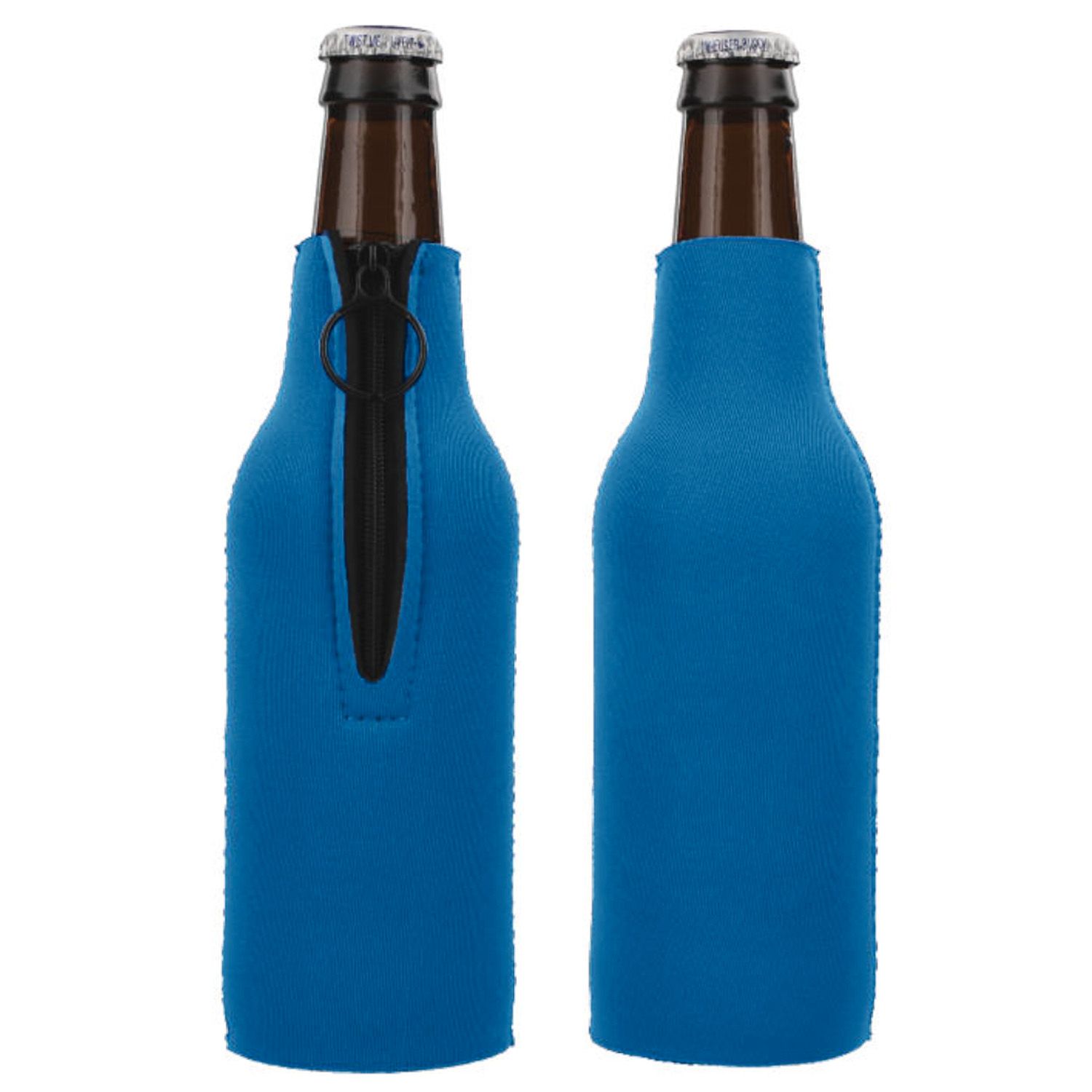 Neoprene 12 OZ. Bottle Cooler w/Zipper, custom koozie with logo imprint 4