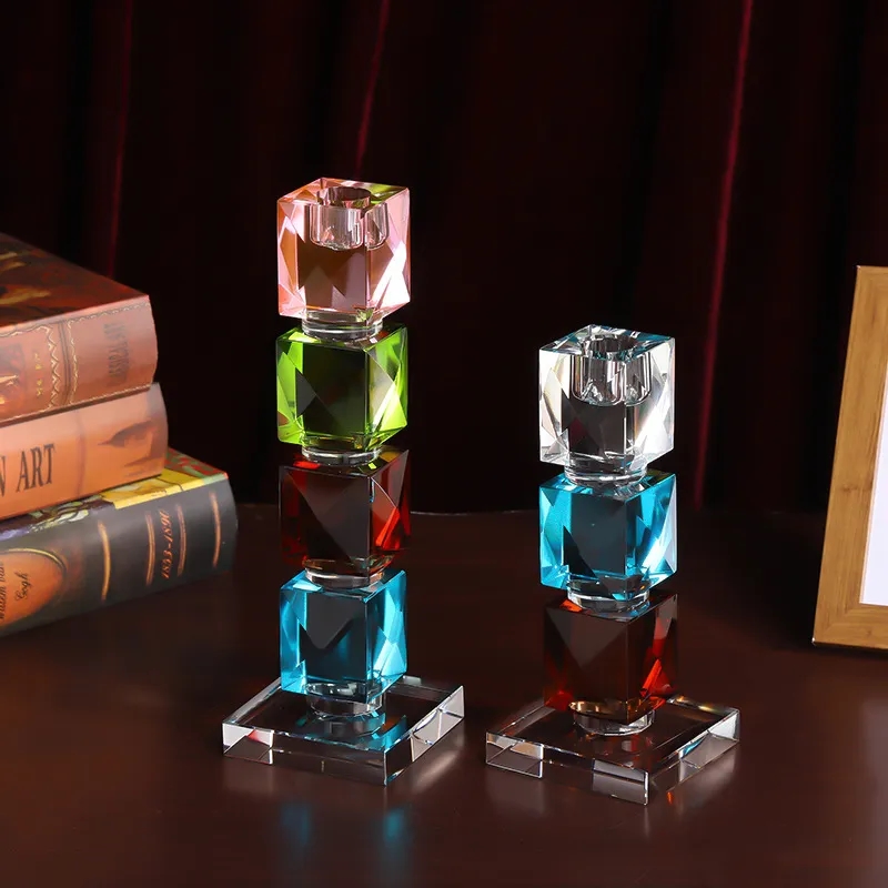 Colored Crystal Candlesticks 2