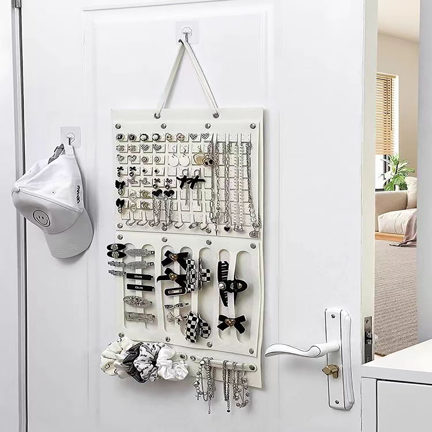 Hanging Jewelry Organizer Storage Roll 2
