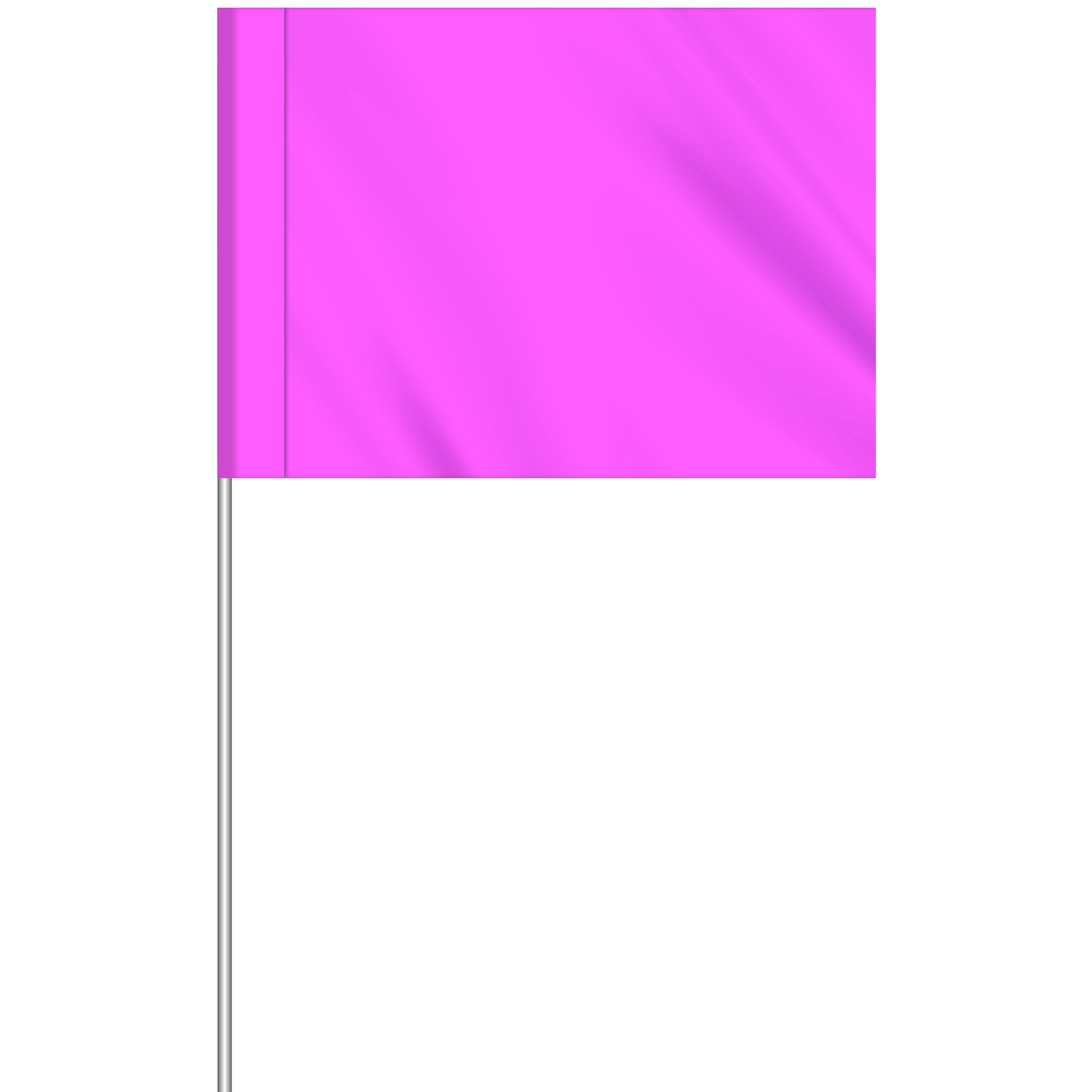 1-Color 2.5" x 3.5" Custom Vinyl Marking Flag w/11.5" Plastic Staff 8