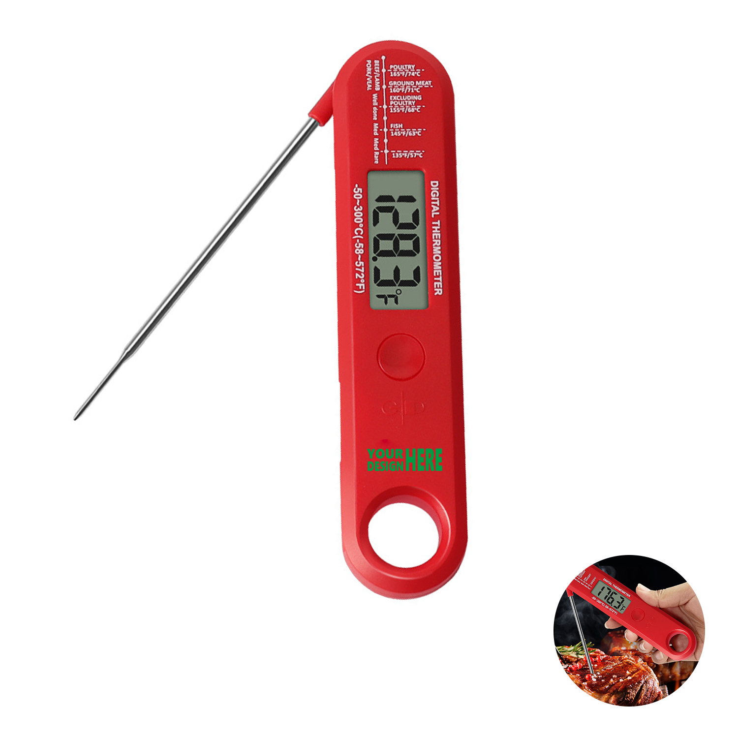 Precision Foldable Food Thermometer for Cooking 2