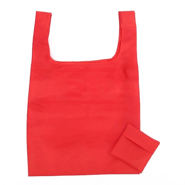 Recycle PET Polyester Foldaway Tote In A Pouch 3