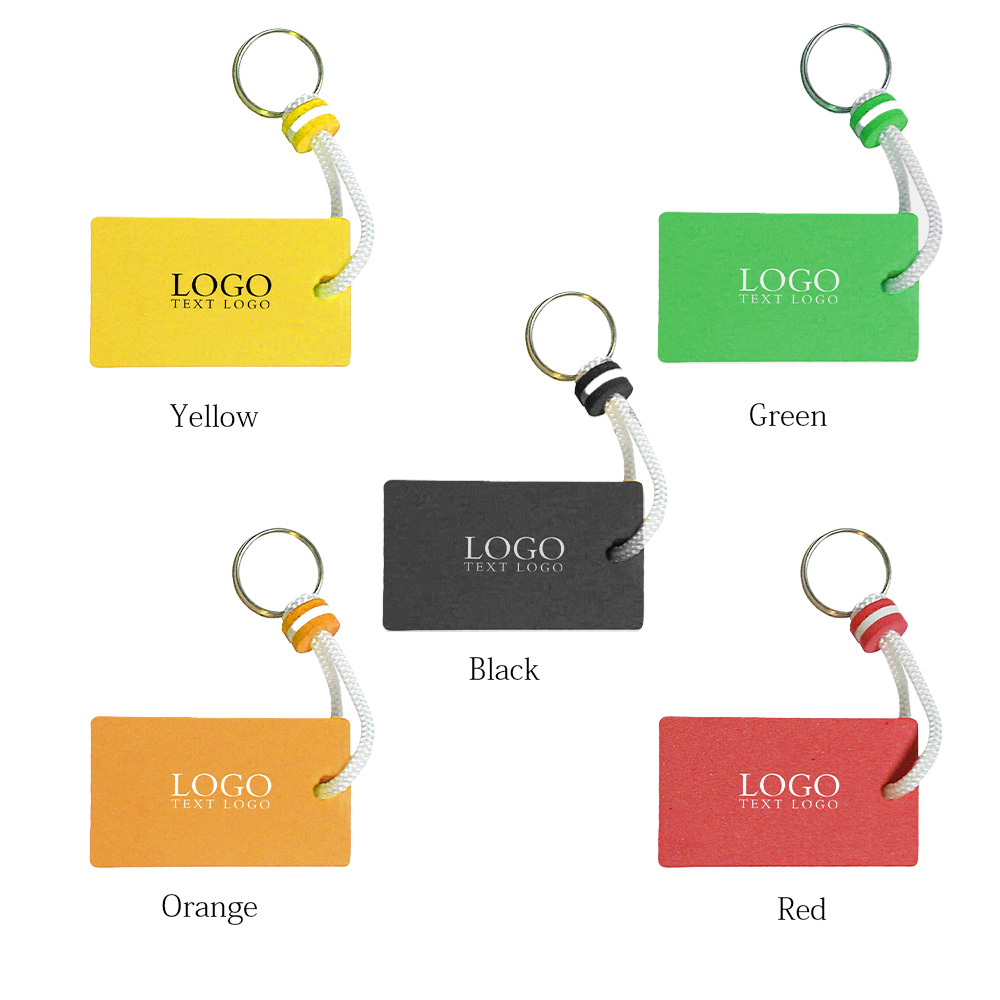 Rectangle EVA Floating Keychains 9