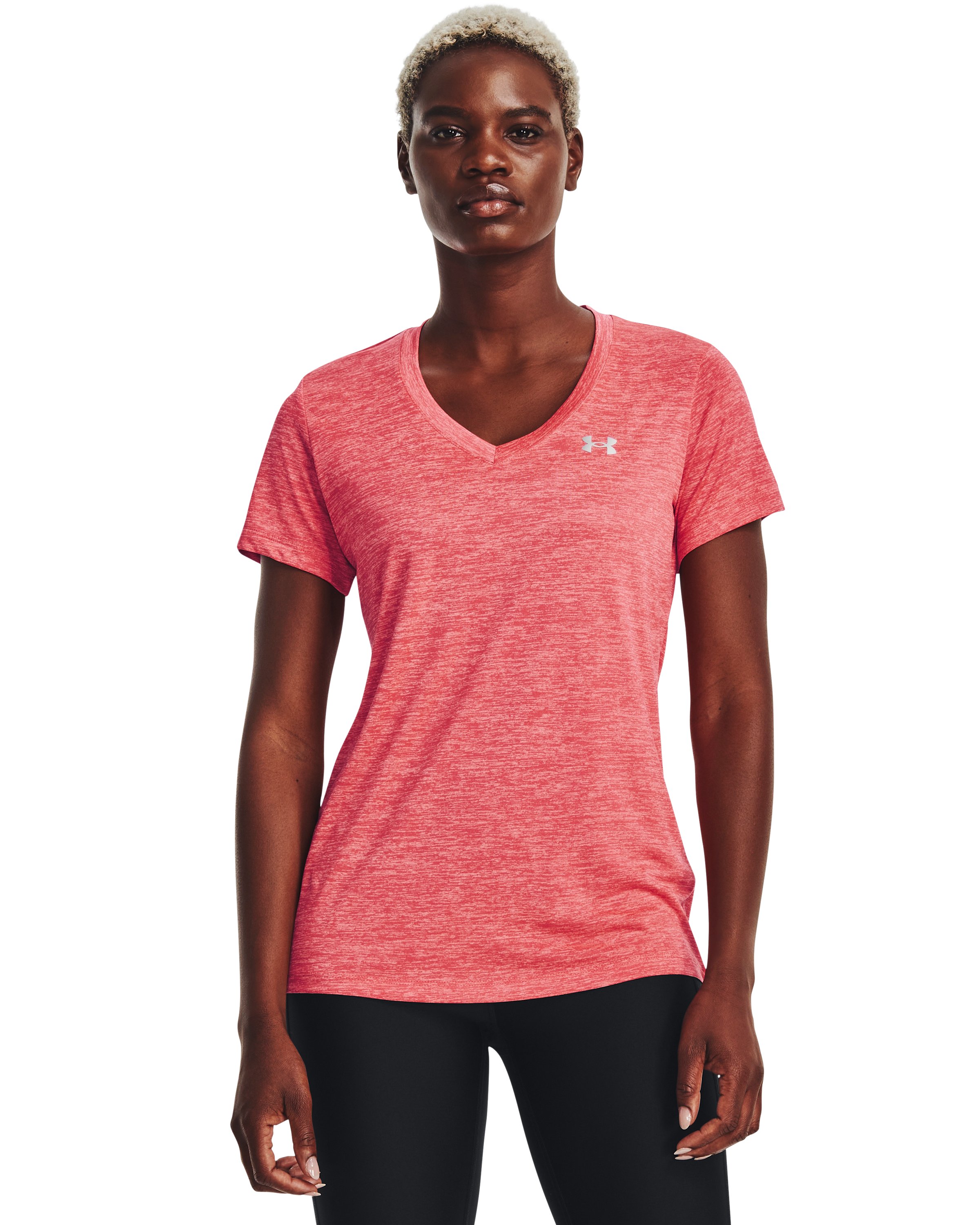 UA Tech Twist Women's V-Neck Short Sleeve 35