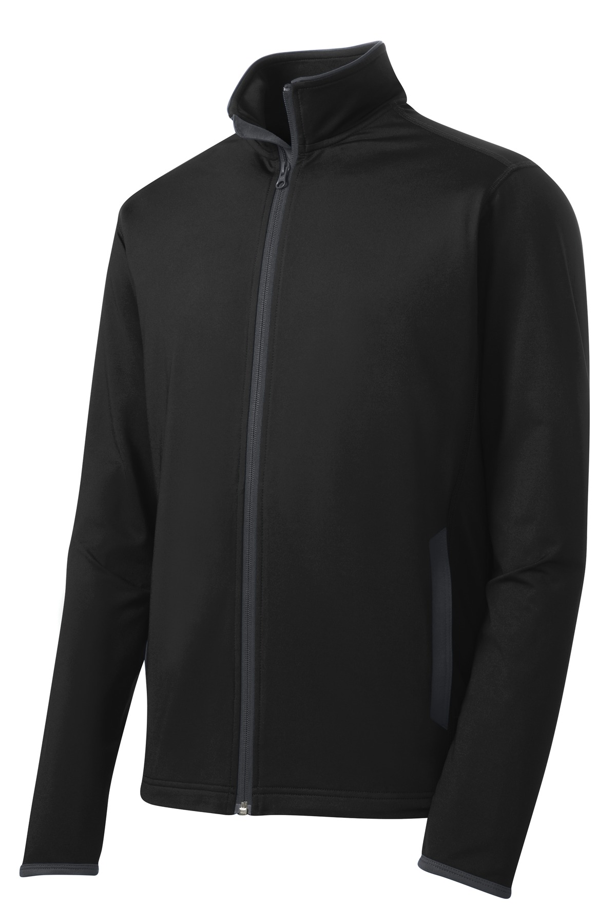 Sport-Wick Stretch Contrast Full-Zip Jacket