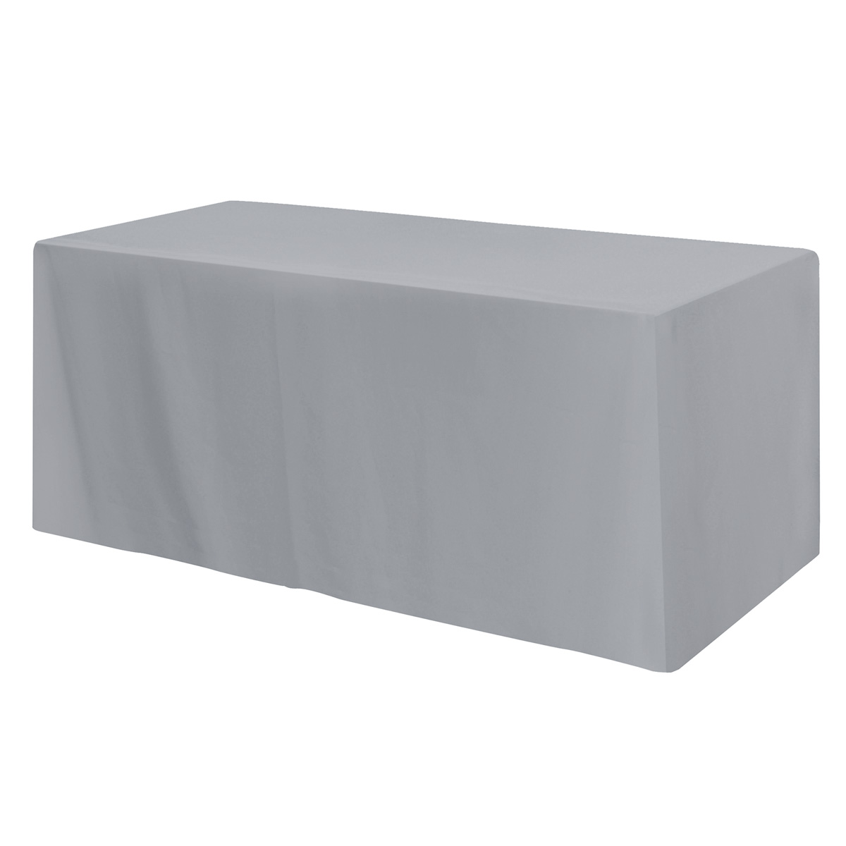 Fitted Poly/Cotton 3-sided Table Cover - fits 6' standard table 8