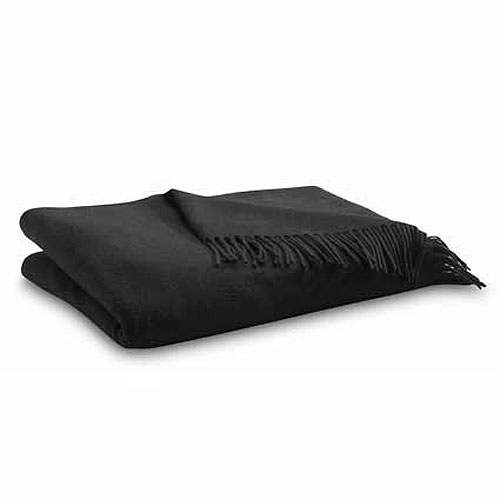 Black Cashmere Throw Blanket 1