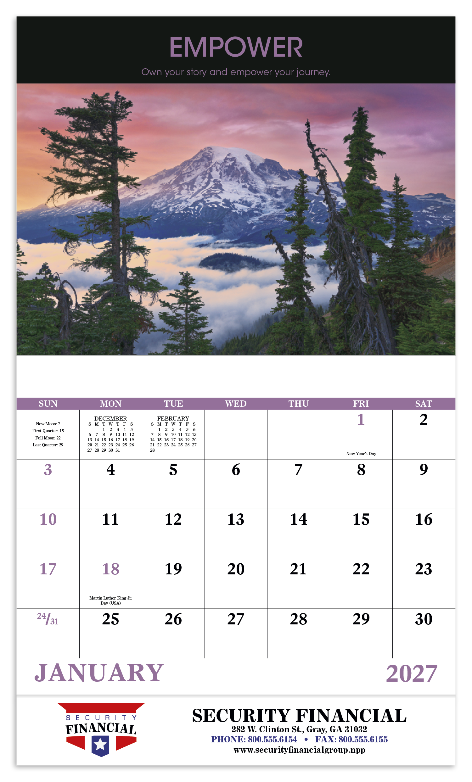 Good Value™ Motivations - Stapled Calendar 64