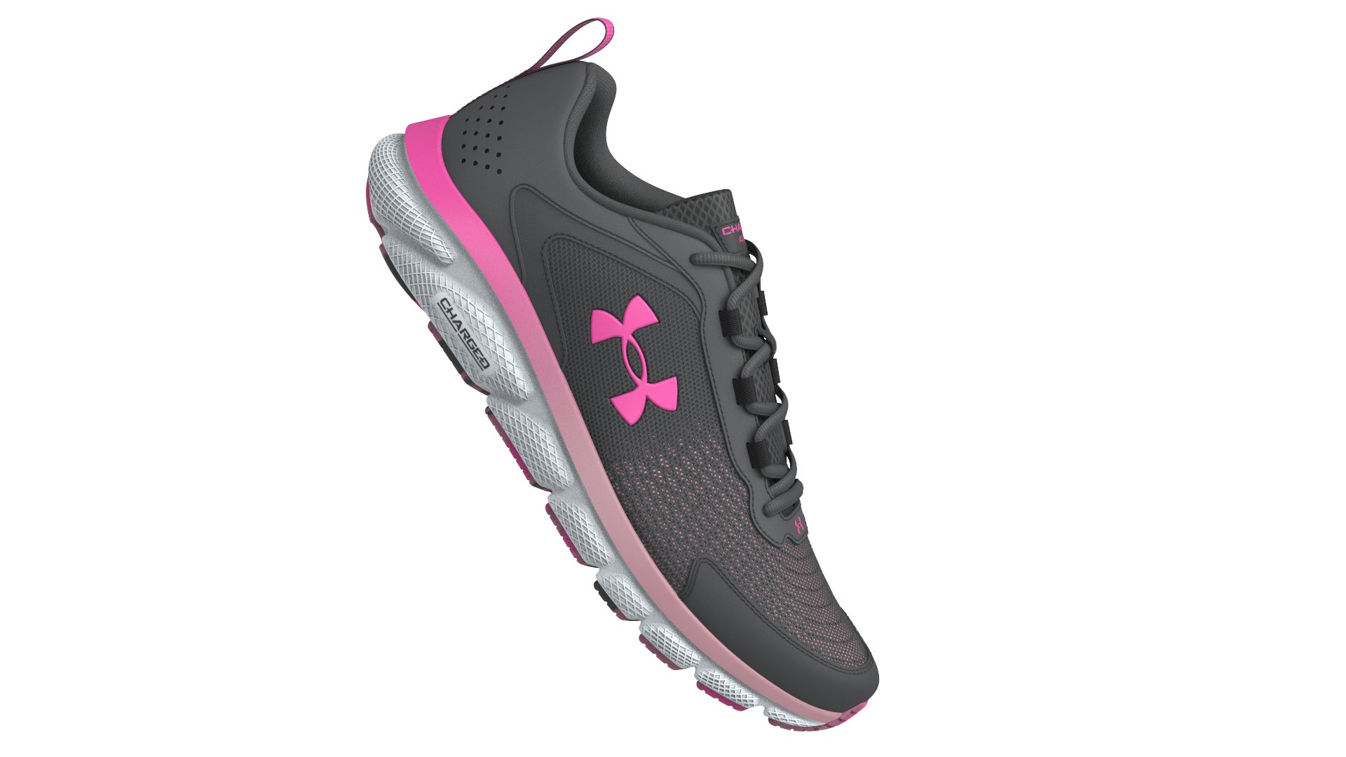 UA Charged Assert 9 Marble Women's Running Shoes 5