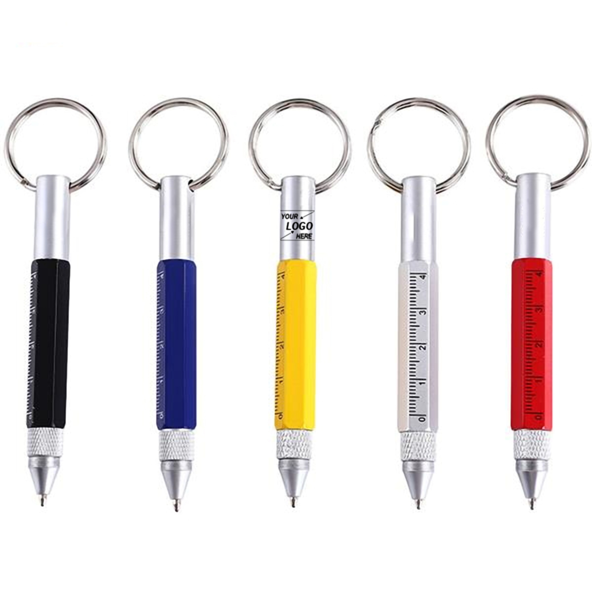 6-in-1 Metal Pen w/Keychain 2
