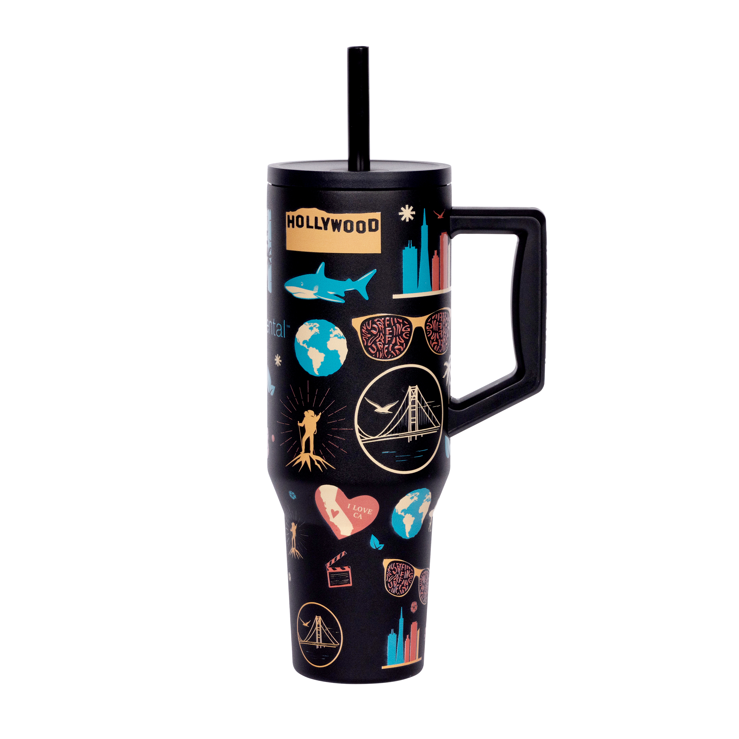 Elemental® Commuter 40oz Stainless Steel Tumbler with Handle and Straw 17