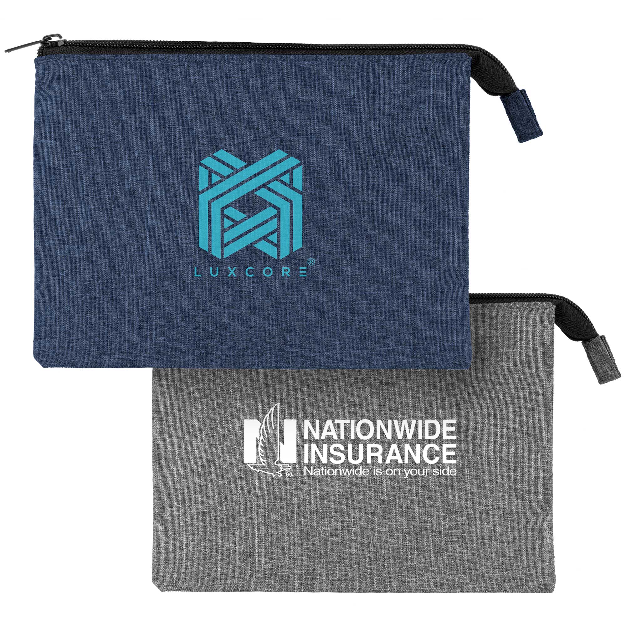 Heathered Reusable 3-Pocket EVA Pouch 1