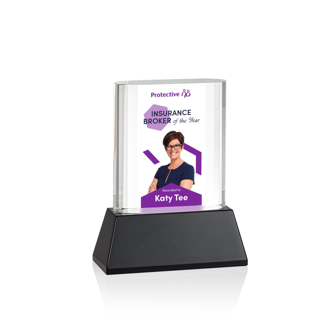 Merit VividPrint™ Award on Base - Black 4