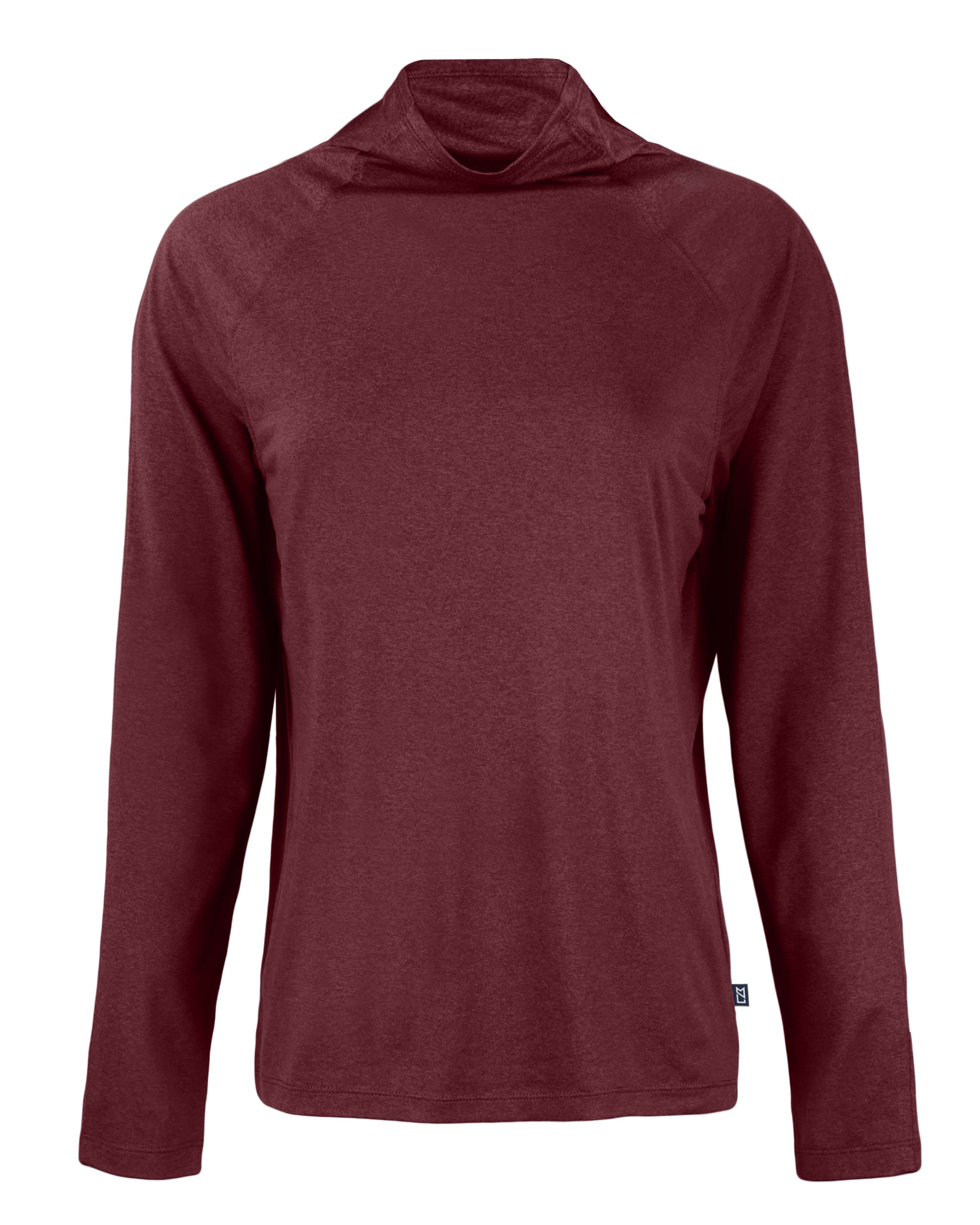Cutter & Buck Coastline Recycled Double Peached Womens Funnel Neck Pullover 52