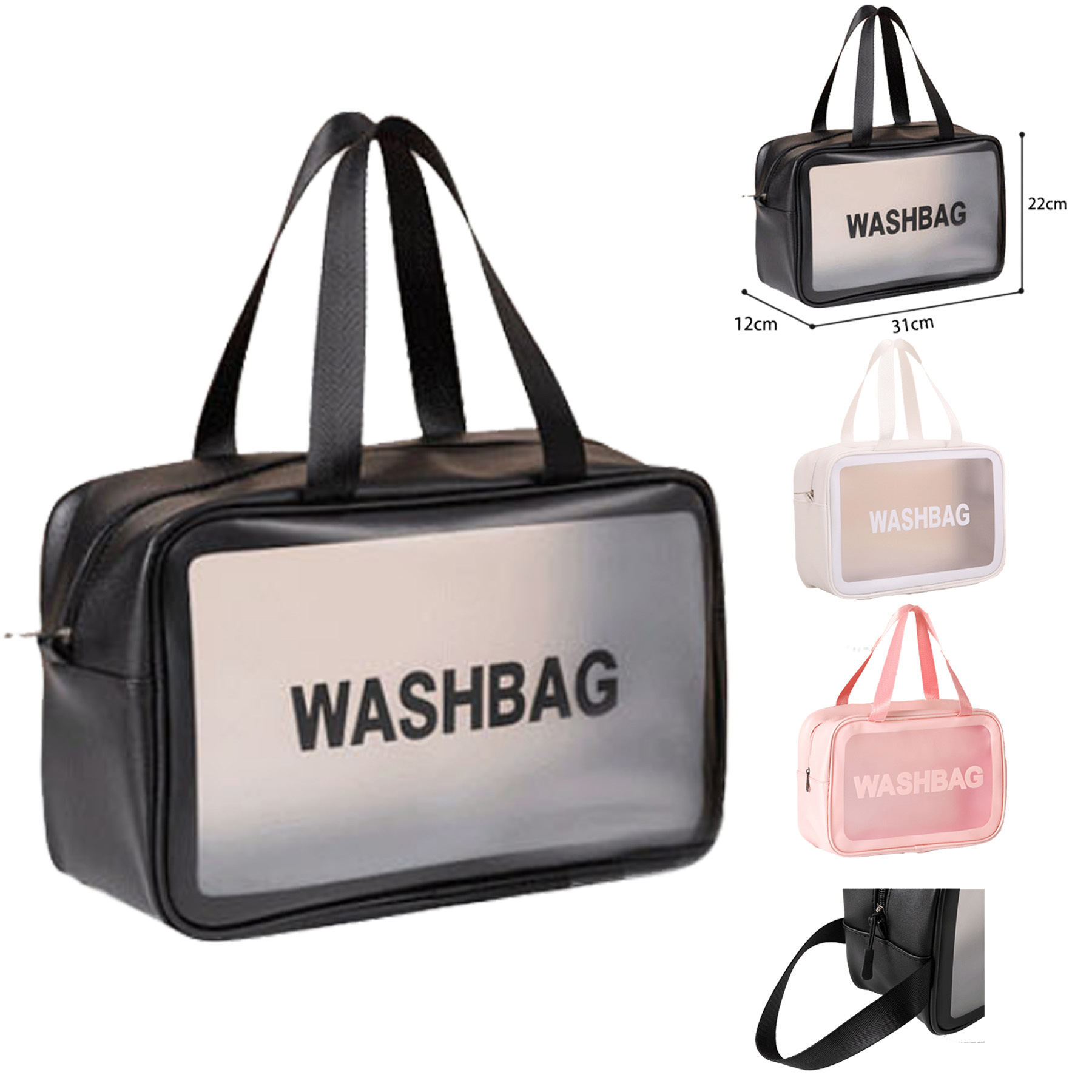 Portable Rectangle Cosmetic Bag for Women 1