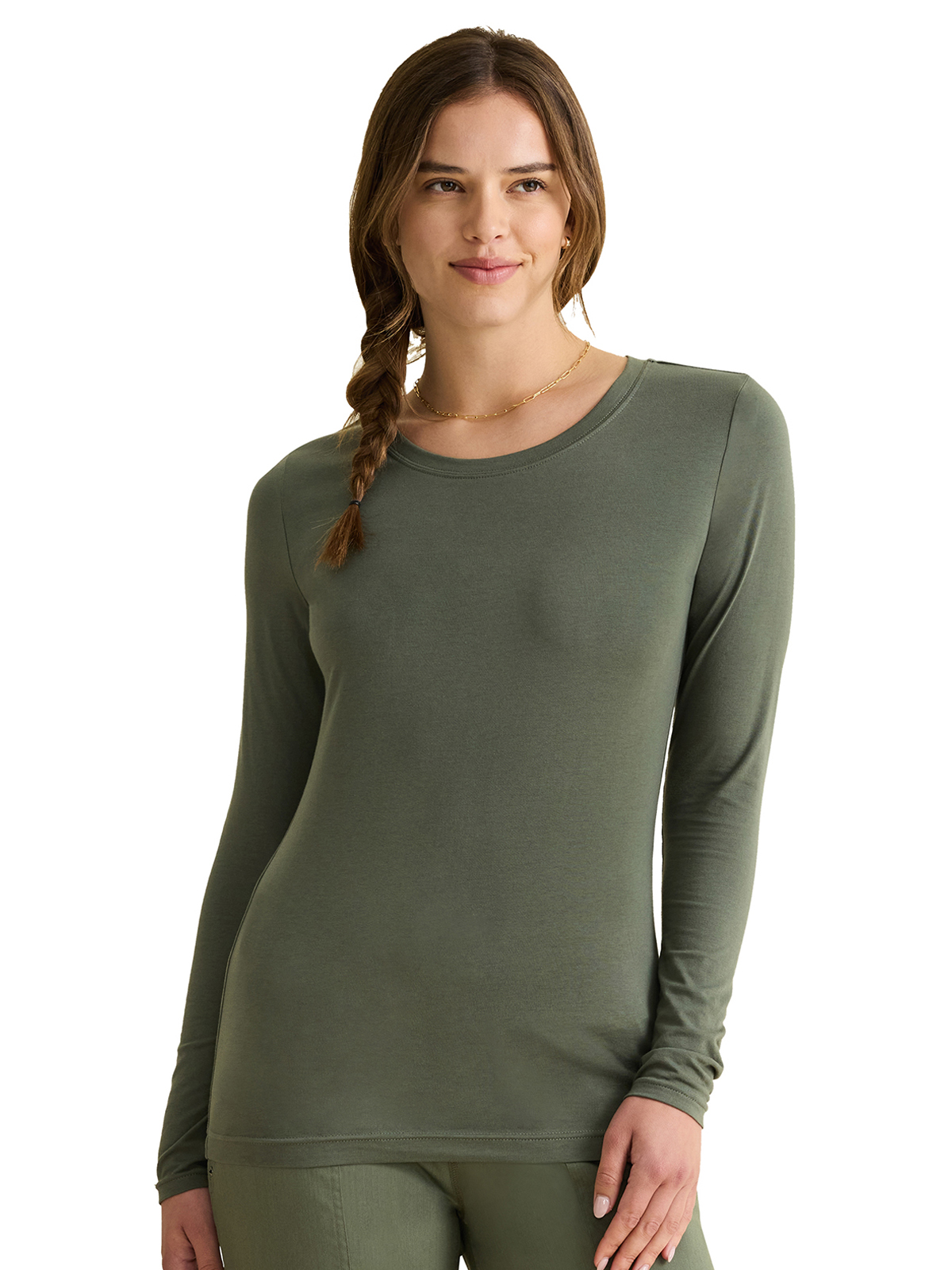 Healing Hands - HH Knits - Women's Pocketless Melissa Long Sleeve Underscrub Tee 27