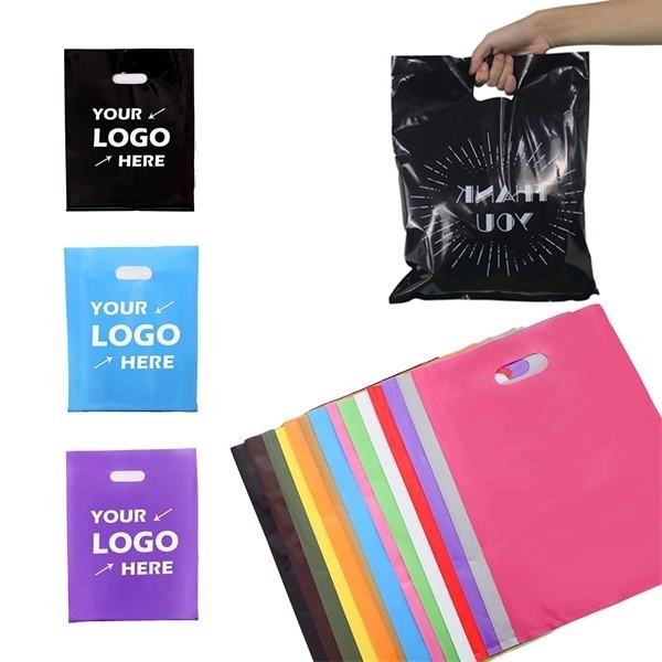 Plastic Bag With Die Cut Fold-over Reinforced Handle 7