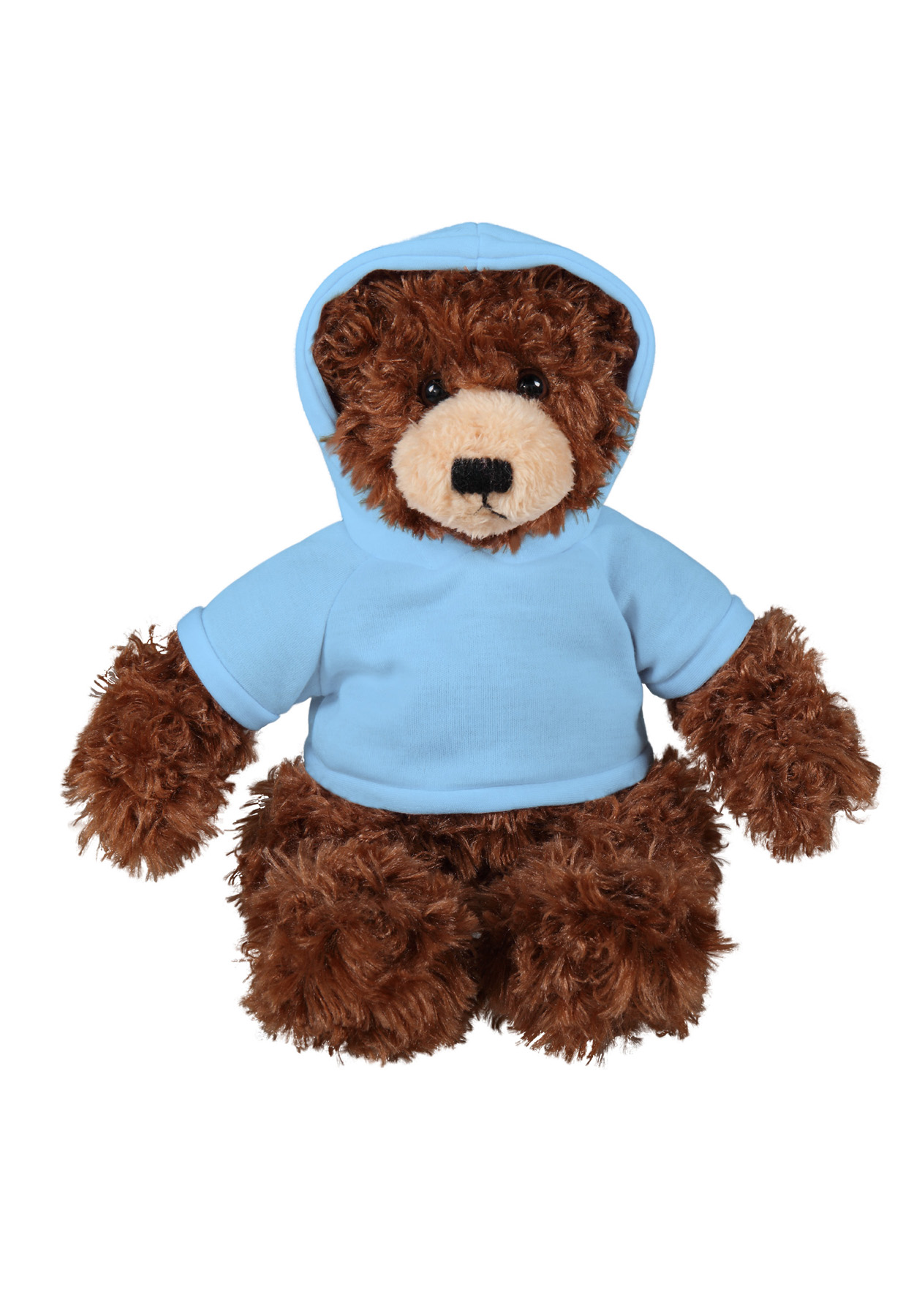 soft plush  Chocolate Brandon Bear with hoodie