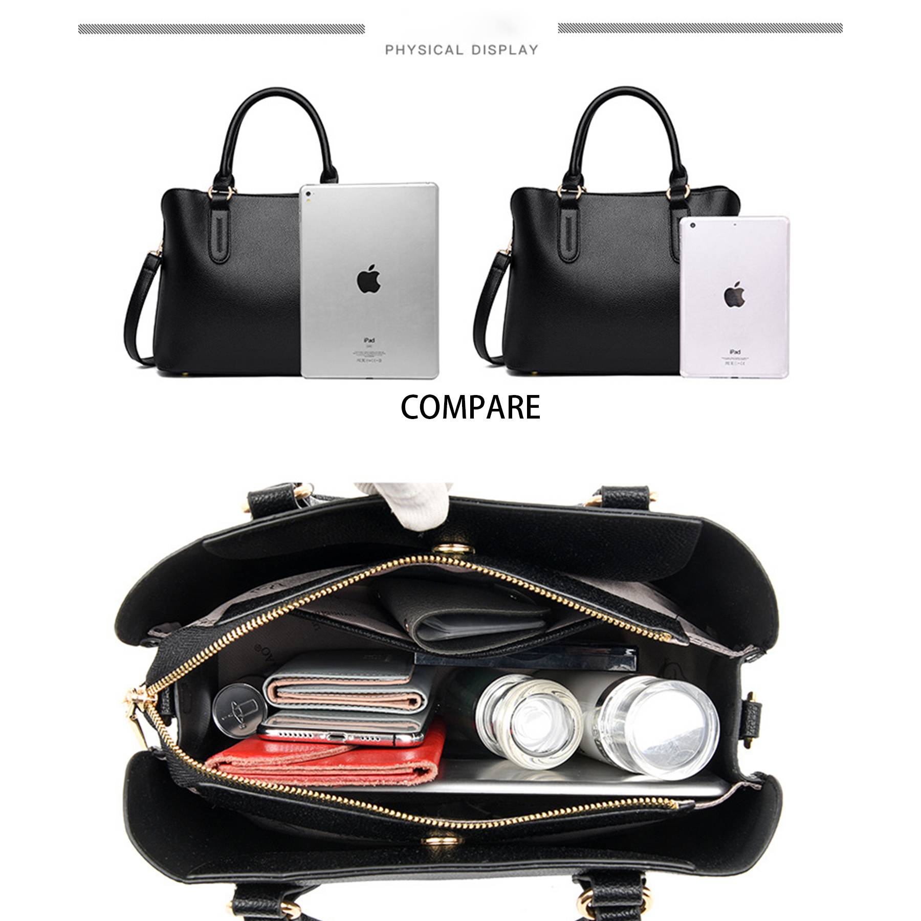 PU Satchel Bag And Simple Shoulder Handbag For Women 6
