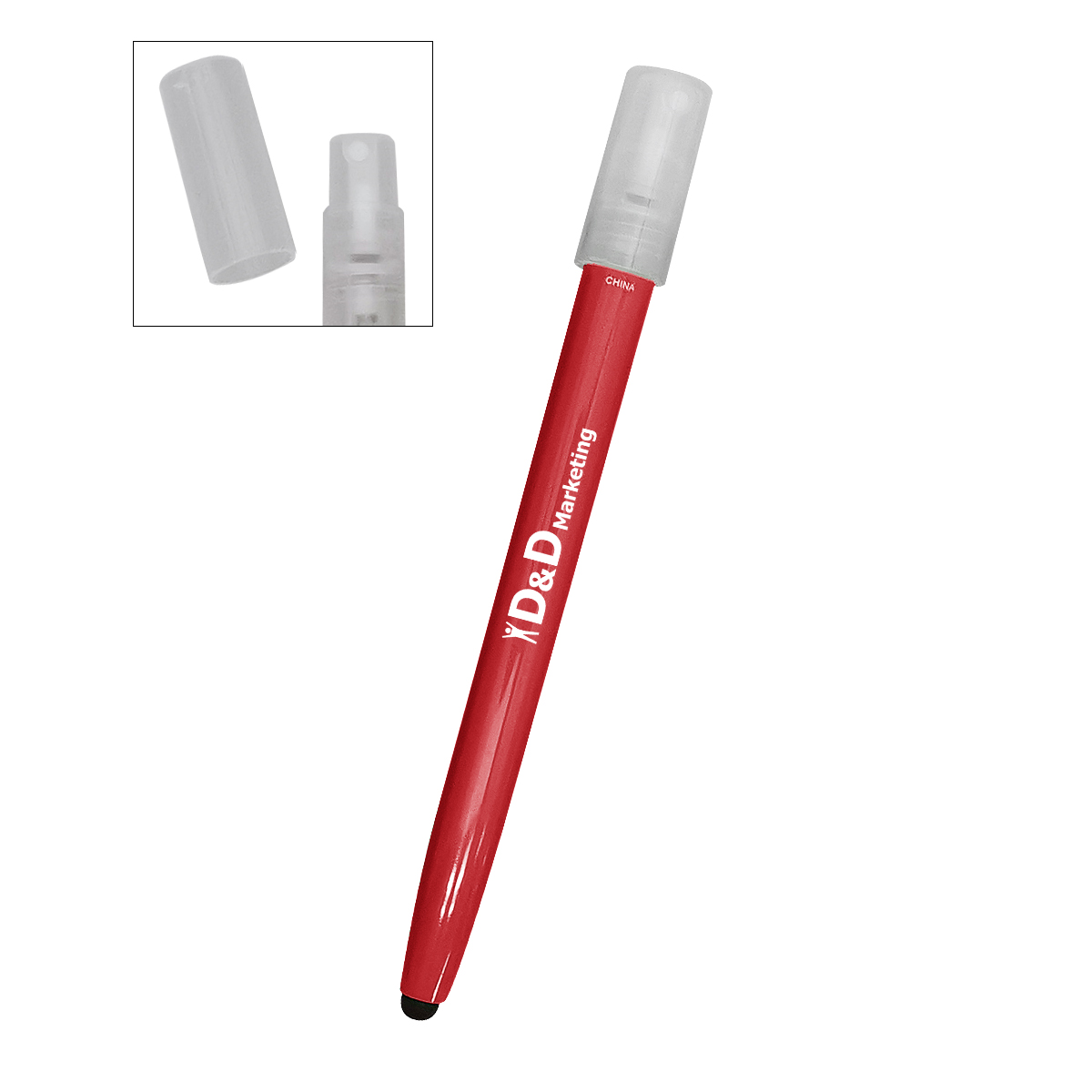 .85 Oz. Hand Sanitizer Spray Bottle With Stylus 2