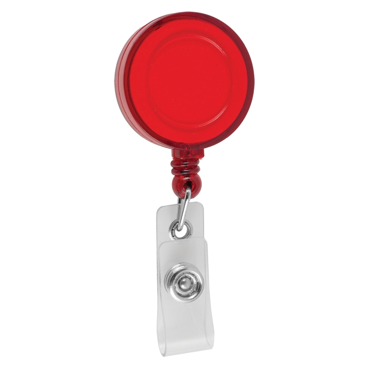 "Lorain VL" 30" Cord Round Retractable Badge Reel and Badge Holder with Metal Slip Clip Attachment 8