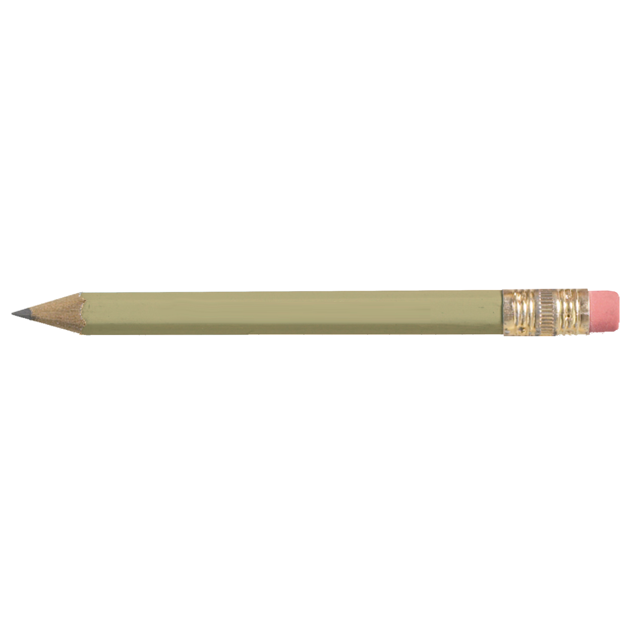 Hexagon Golf Pencil w/Eraser 3