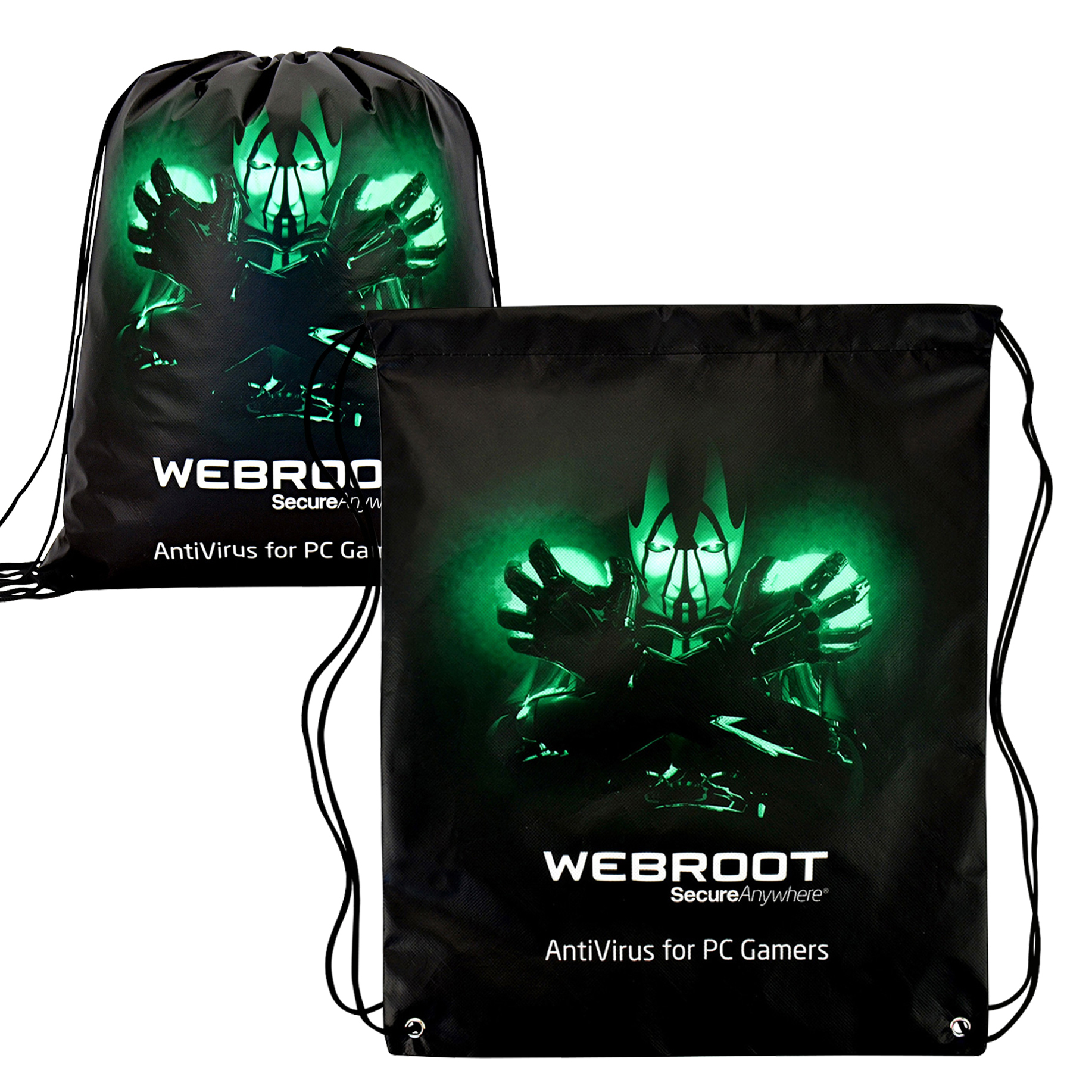 Custom 100g Laminated Non-Woven PP Drawstring Backpack 14"x17.75" 2