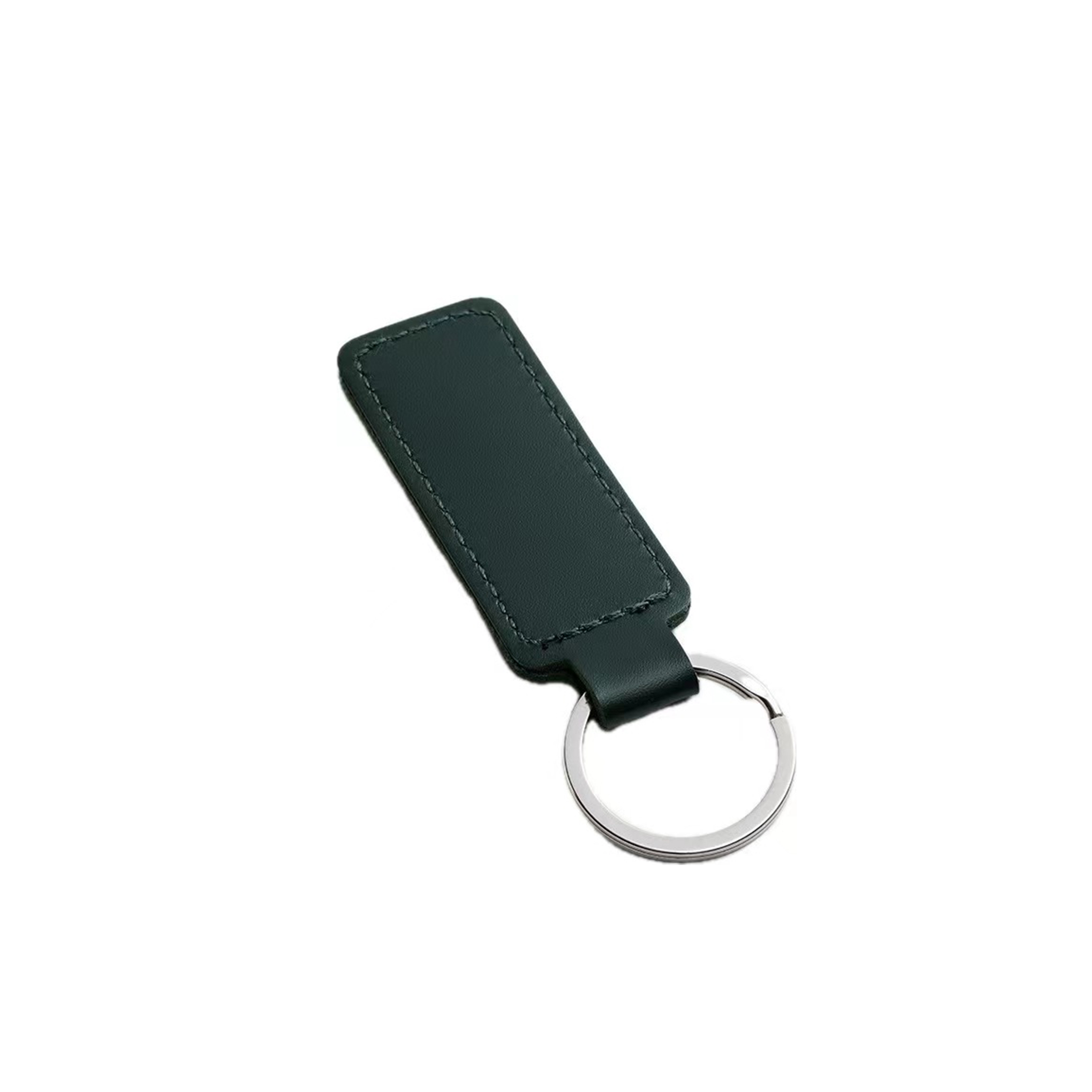 Vegan Leather Rectangle Shaped Keychain 10