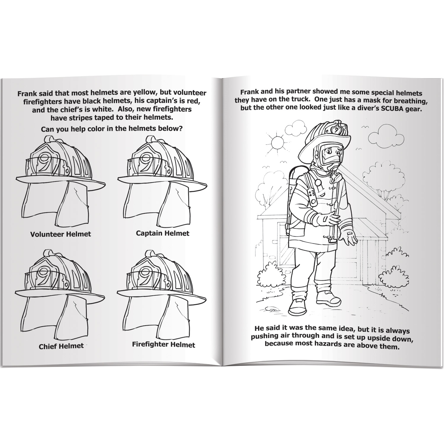Coloring Book - Firefighters in Uniform 2