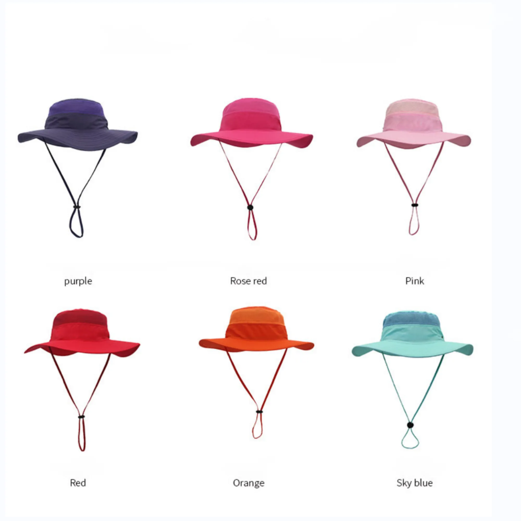 Wide Brim Fisherman Hat Chin Drawstring 3