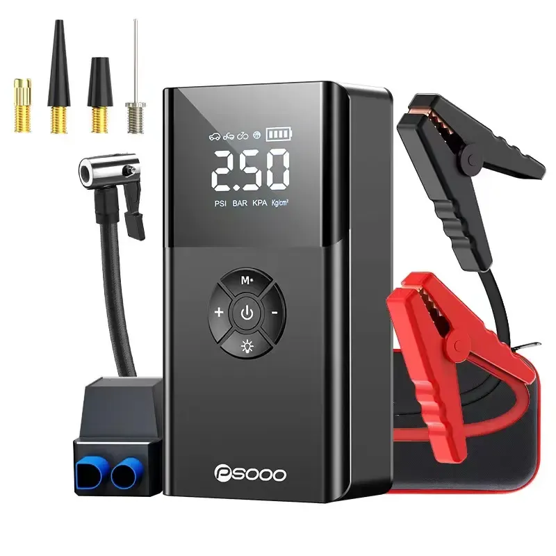 Portable Car Jump Starter with Air Compressor -Peak 1000A 12