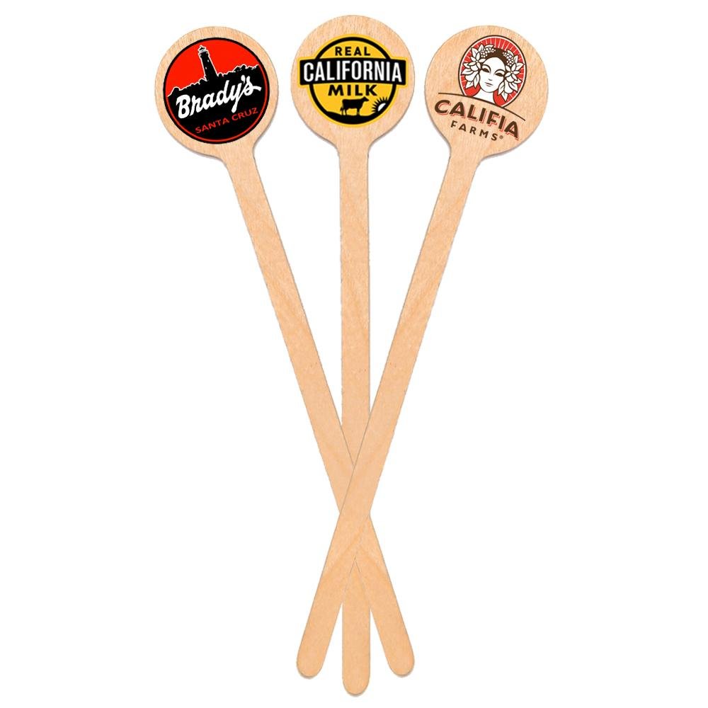 6 inch Custom Skewers - Round Top - Color Printing 4