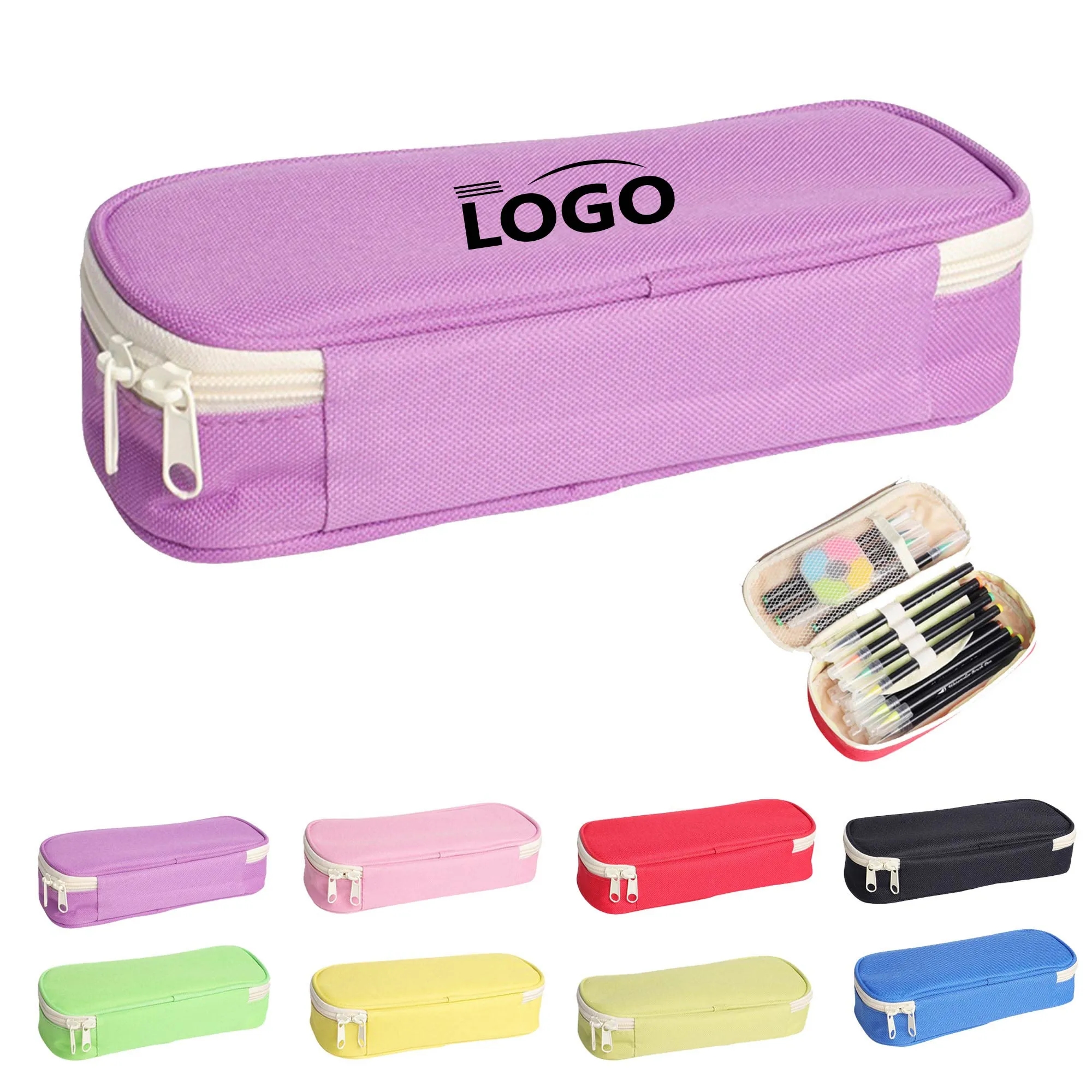 Zipper Pencil Case Storage Pouch 3
