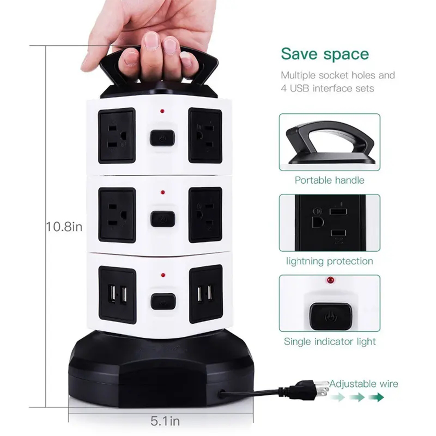 Power Strip Tower 4