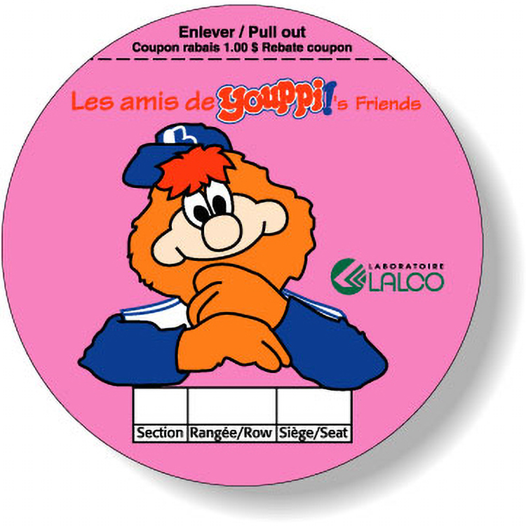 Fluorescent Pink Paper Roll Labels Stock Circle (2.5" Dia.)