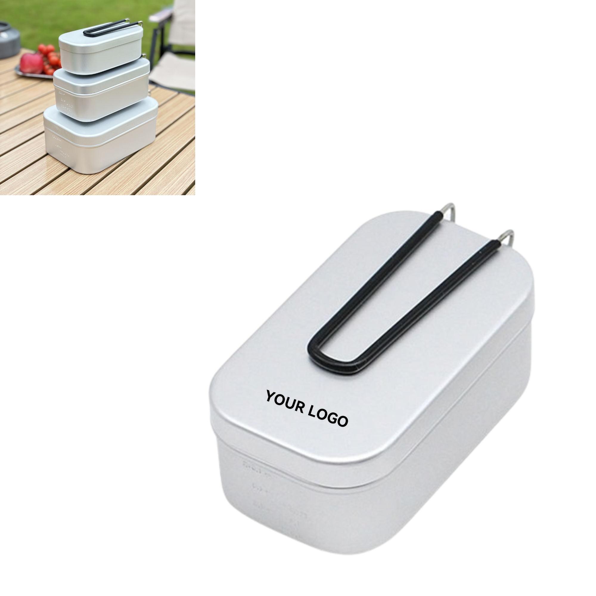 Lightweight Aluminum Lunch Box for Camping 2