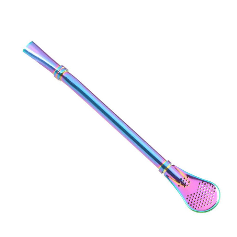 Stainless Steel Straw Stirring Spoon 2