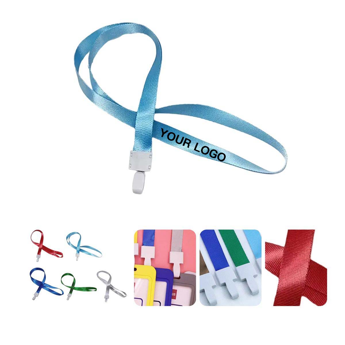 Reusable Polyester Lanyard with Badge Holder Option 4