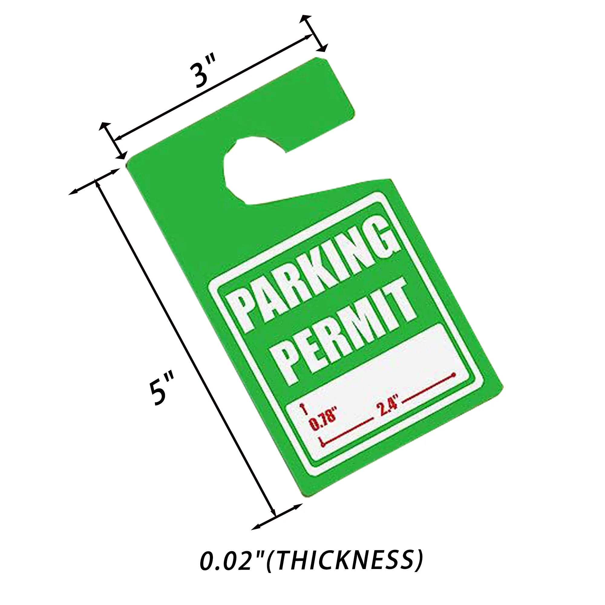 Parking Permit Hang Tags 1
