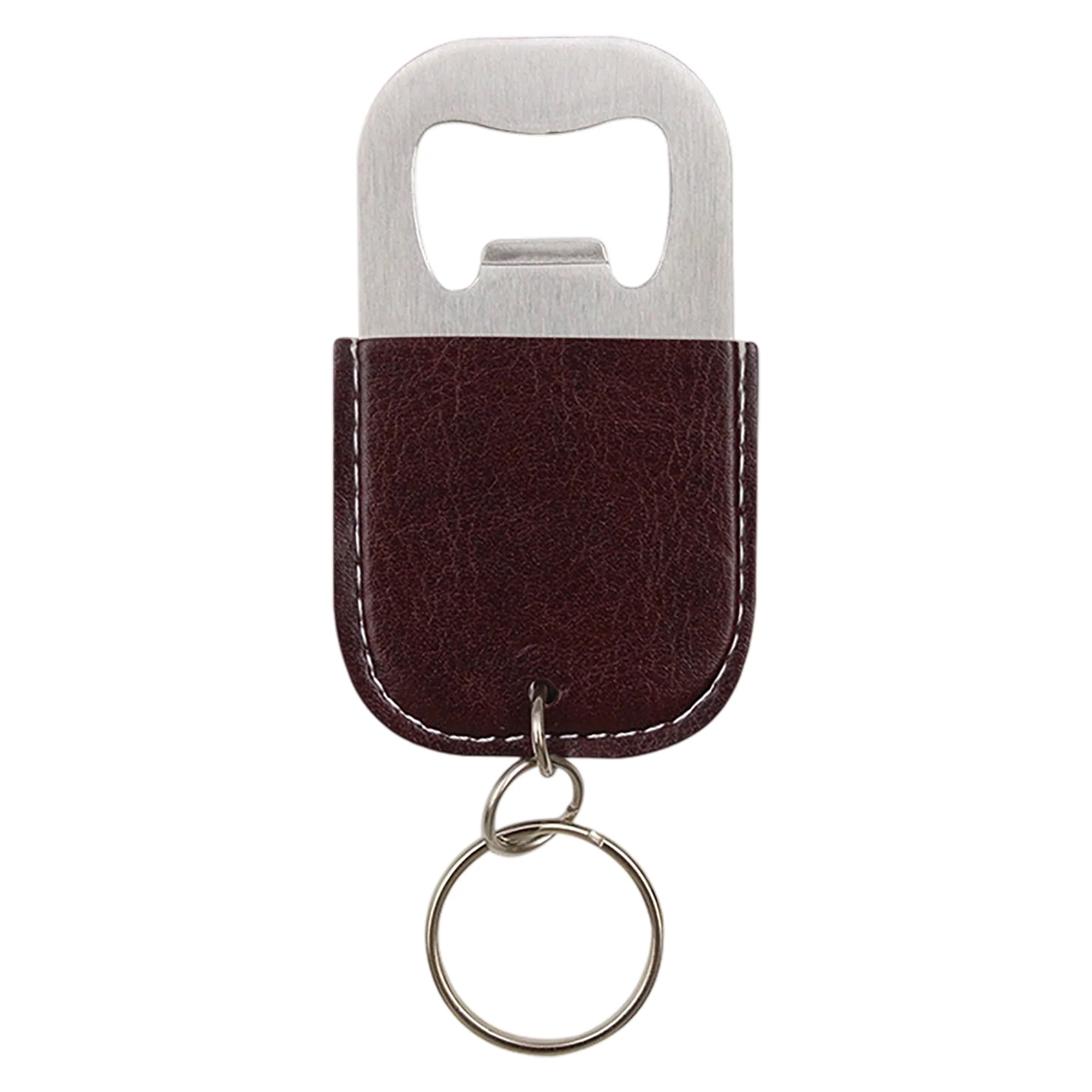 PU Stainless Steel Bottle Opener Keychain 6