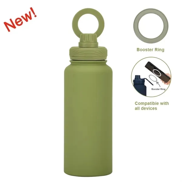 Stainless Steel Magnetic Phone Mount Water Bottle Holder 3