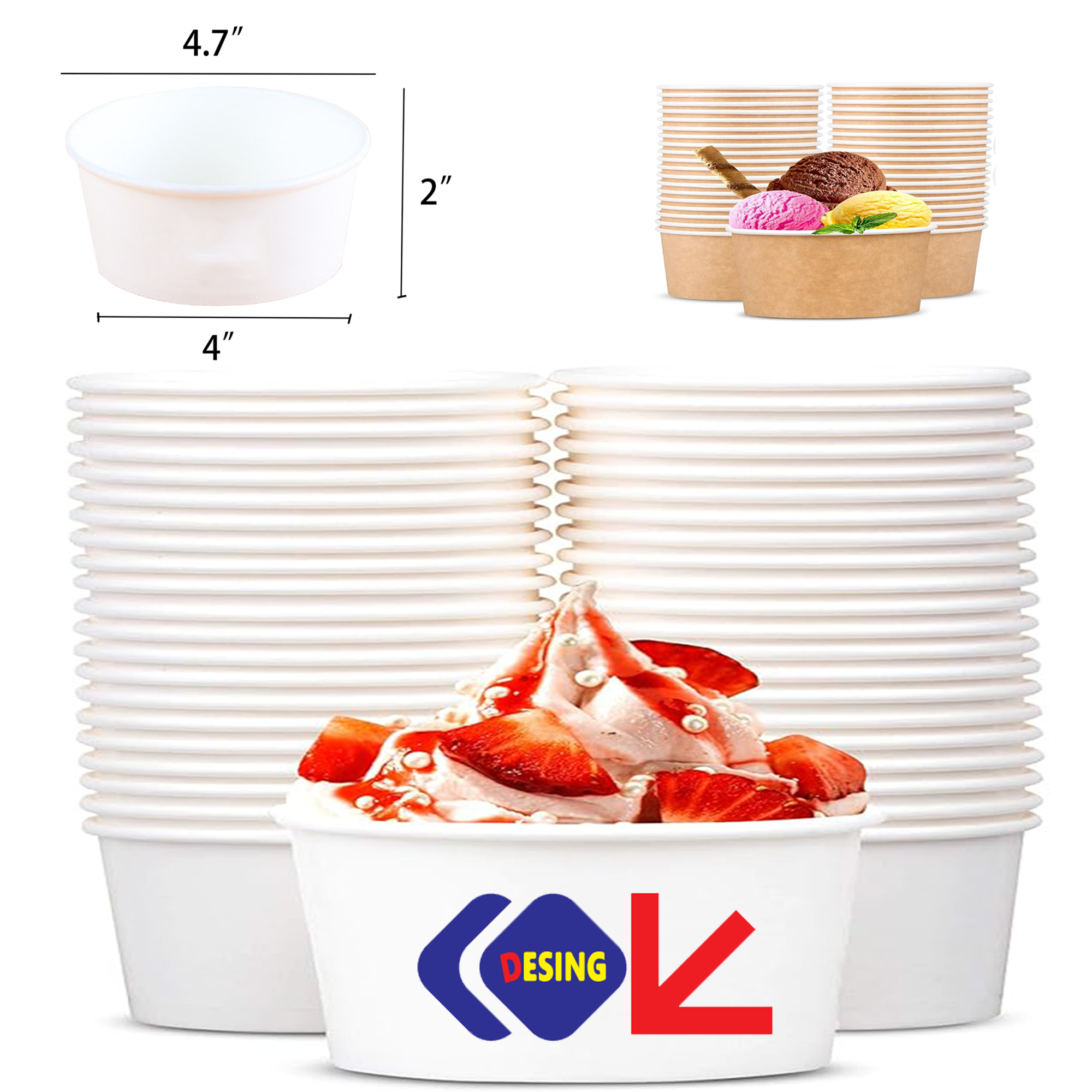 Customizabl Full Color 12OZ Disposable Bowls 2