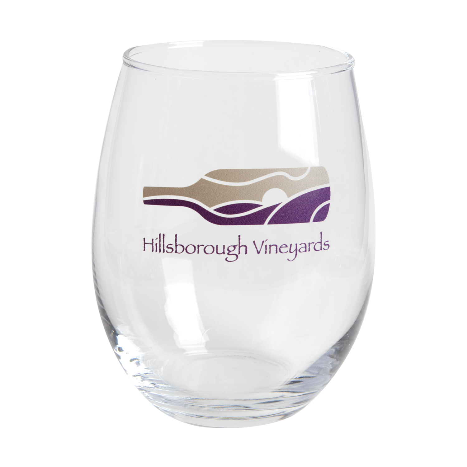 15 oz. Imported Stemless Wine Glass (2 Color Imprint) 6