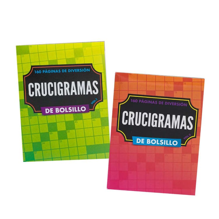 Spanish Crossword Puzzle Books - 160 Pages Two Titles 2